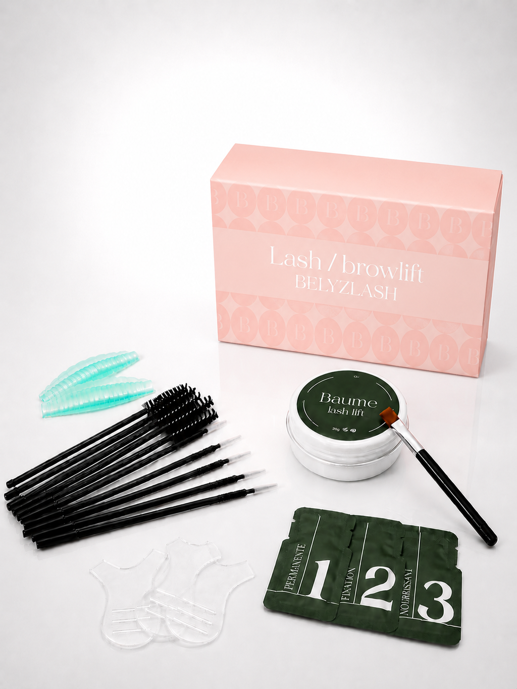 Kit lash lift professionnel pads silicone rehaussement de cils BELYZ LASH